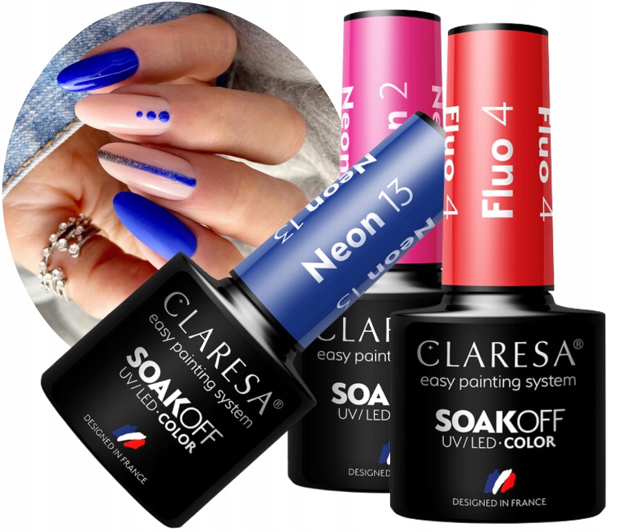 

Claresa Lakier Hybrydowy Neonowe 2+1 Neon Fluo