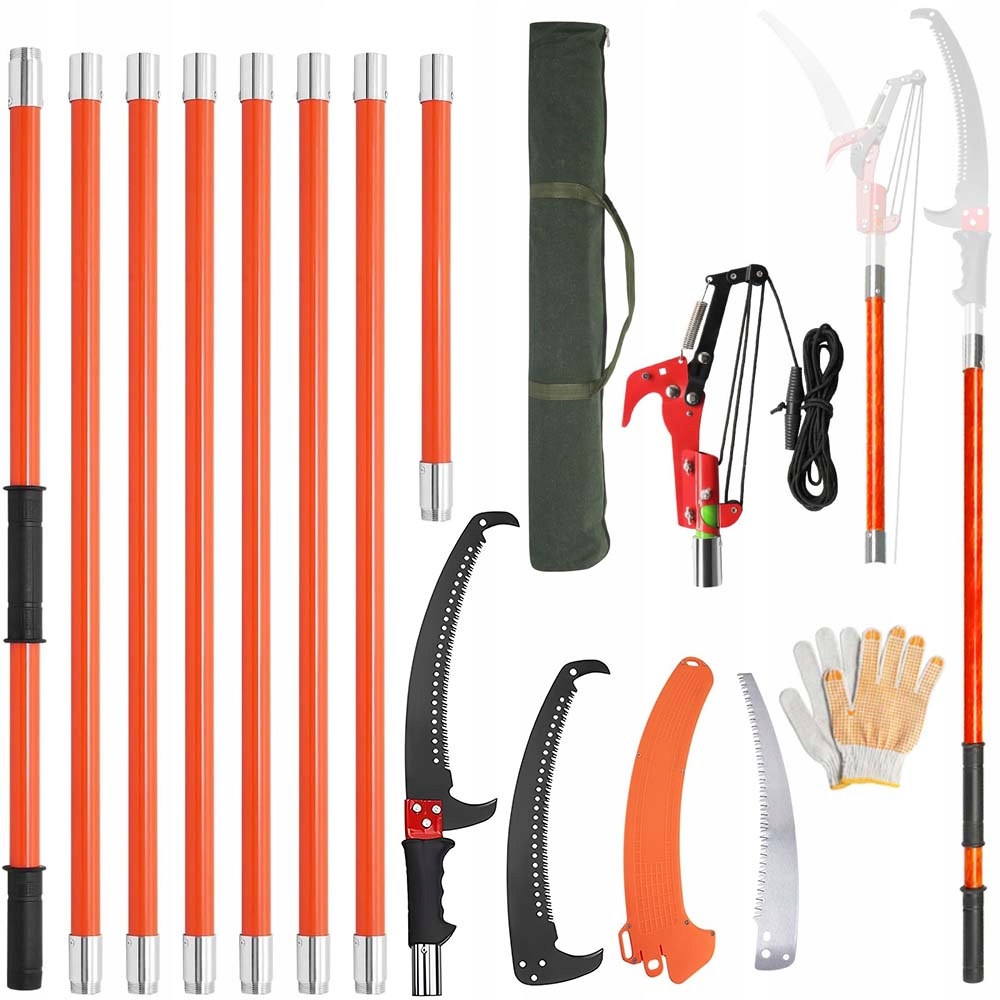 Sekator Ogrodowy Teleskopowy Na Wysięgniku 2W1 Łatwy W Montażu