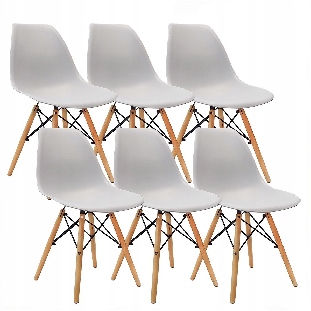 Zestaw stół Lugano 120 sonoma 6 Milano szarych Szerokość stołu 80 cm