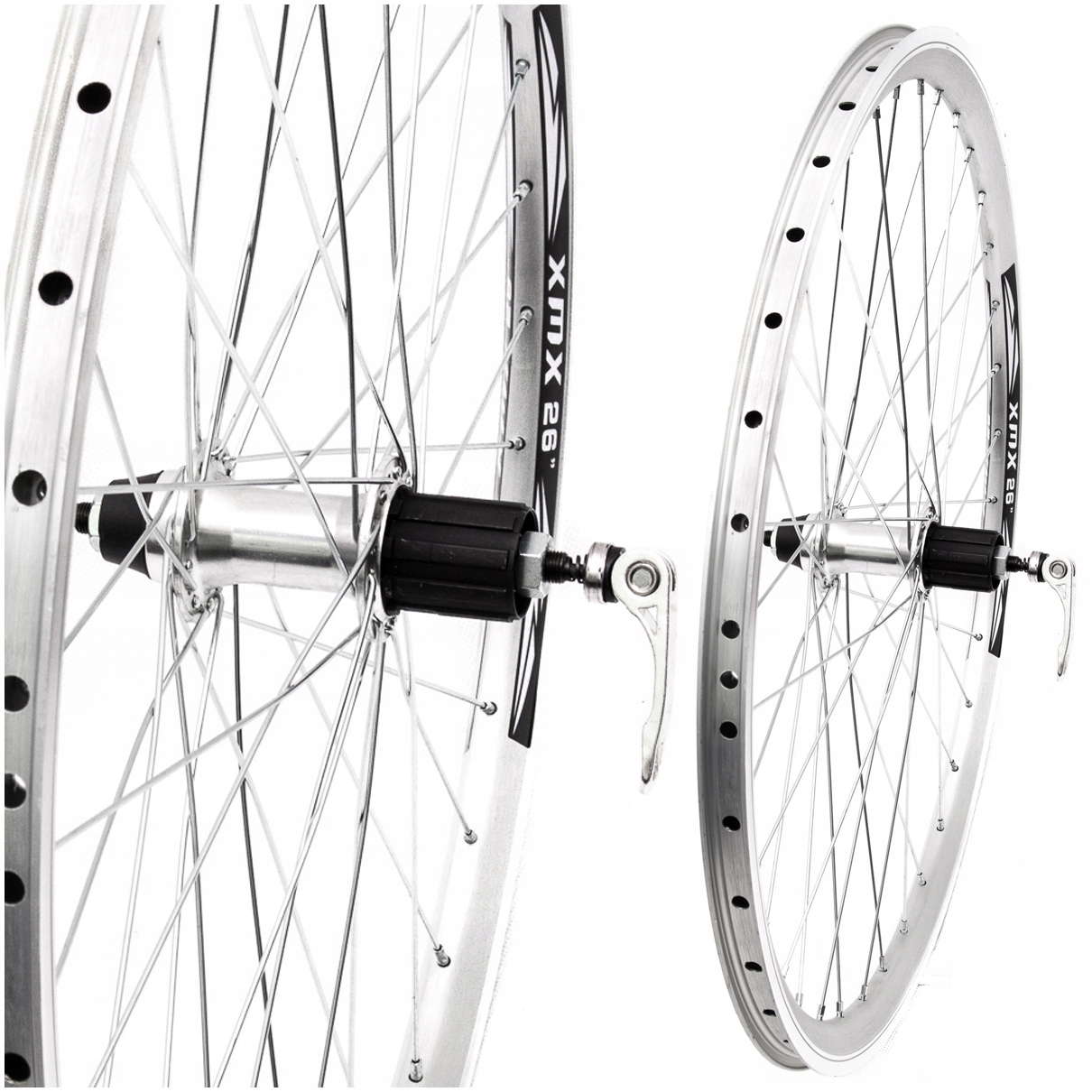 KOŁO ROWEROWE TYLNE KASETA 8/9 RZĘDOWA OBRĘCZ STOŻEK XMX 26"