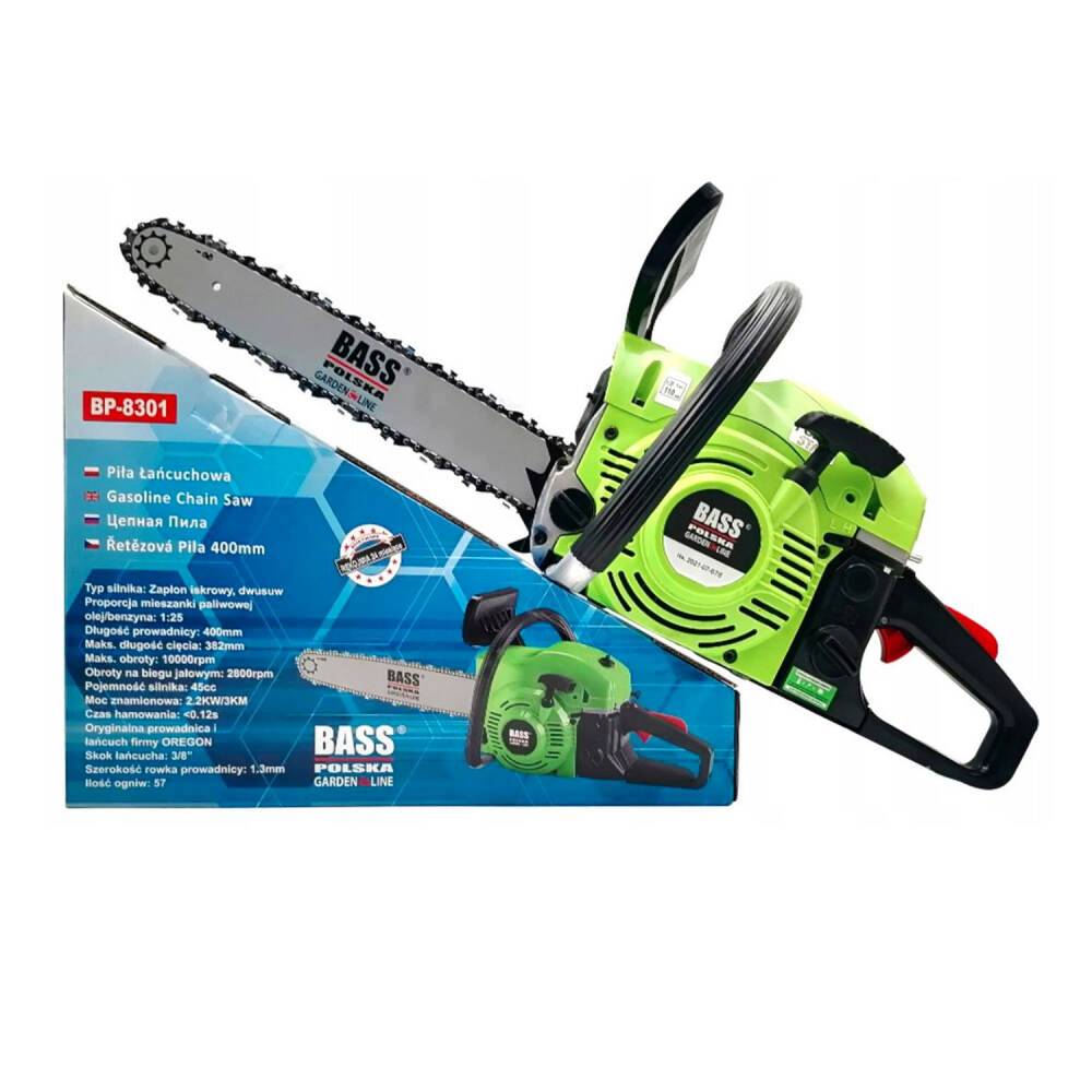 Piła Spalinowa Łańcuchowa 3KM Bass Polska Pilarka Łańcuchowa Bass
