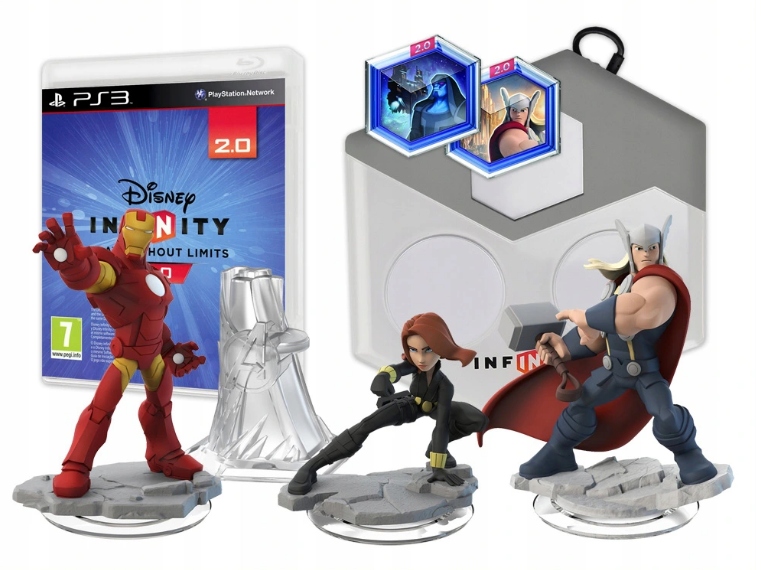 DISNEY INFINITY PS3 2.0 ZESTAW STARTOWY MARVEL AVENGERS SUPER HEROES Stan nowy 79,99 zł