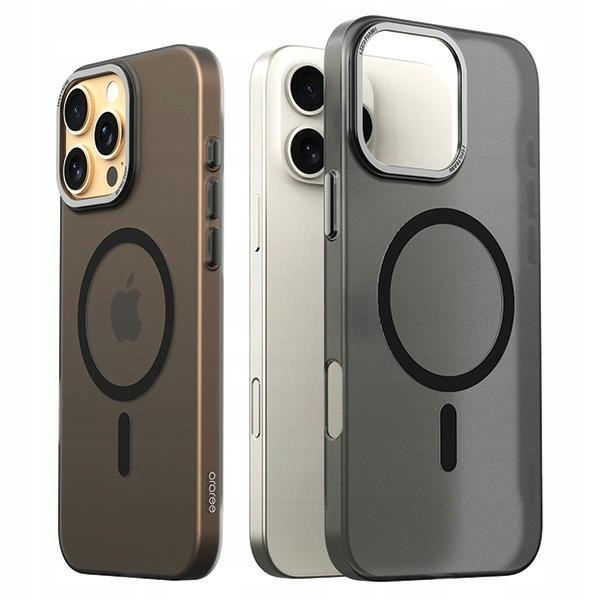 Araree pouzdro Aero Frame MagSafe pro iPhone 16 Pro Max 6.9", transparentní-černé