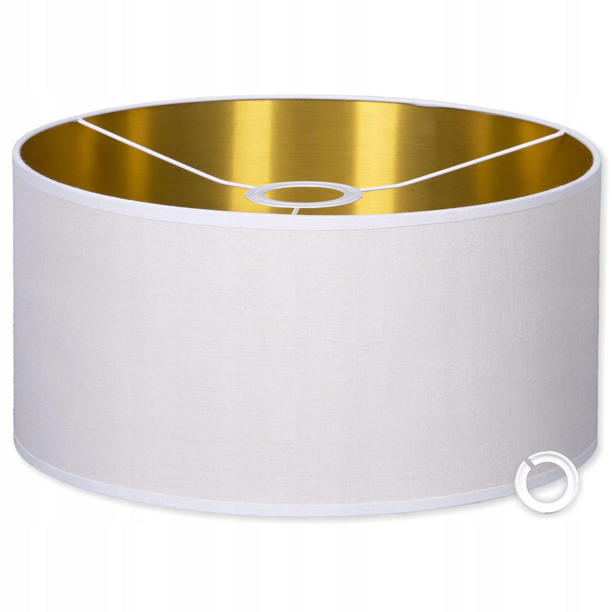 Stínidlo pro stojací závěsnou lampu Bílé Zlaté 35