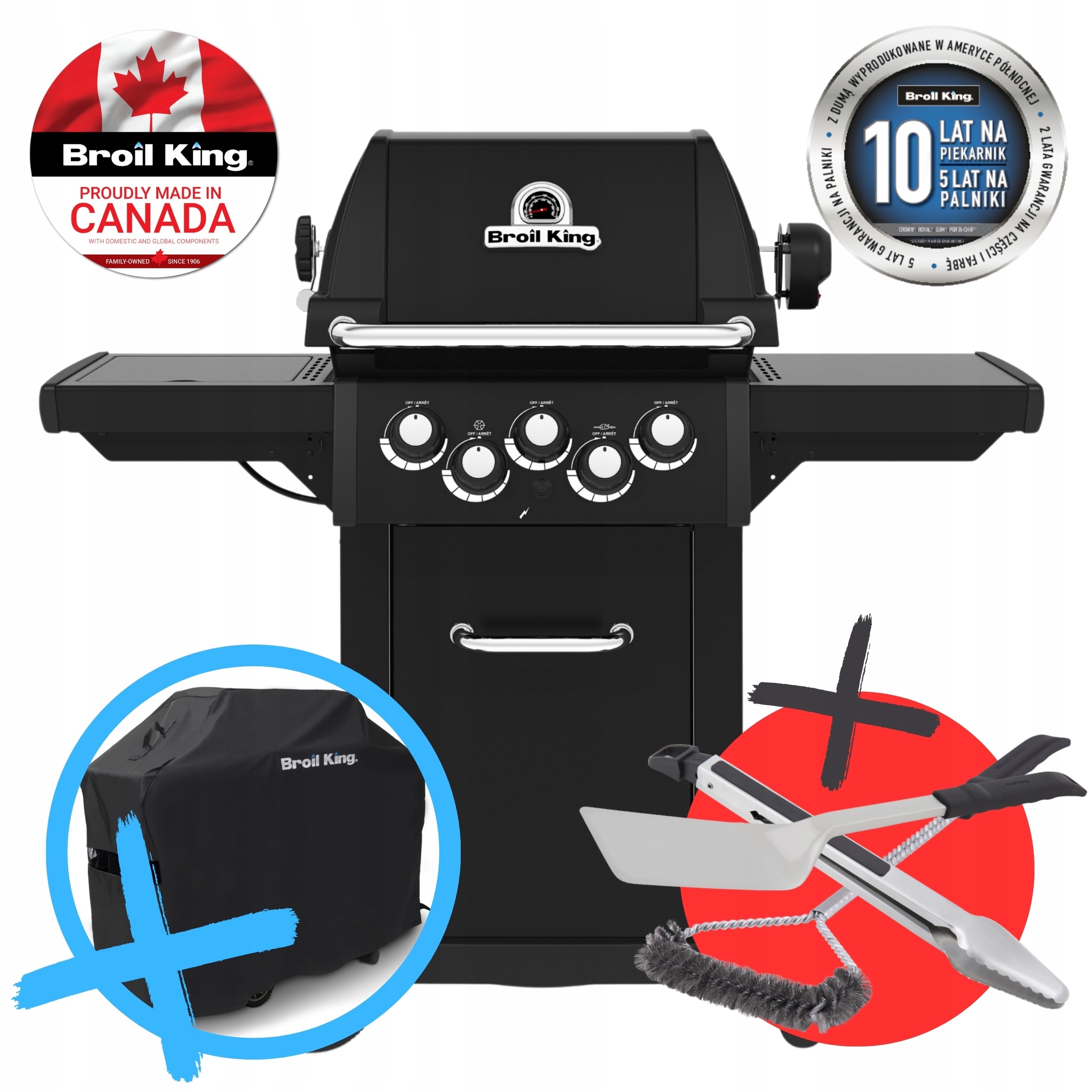 Grill gazowy Broil King Royal 390 Shadow palnik rożna Pokrowiec Gratis!!!