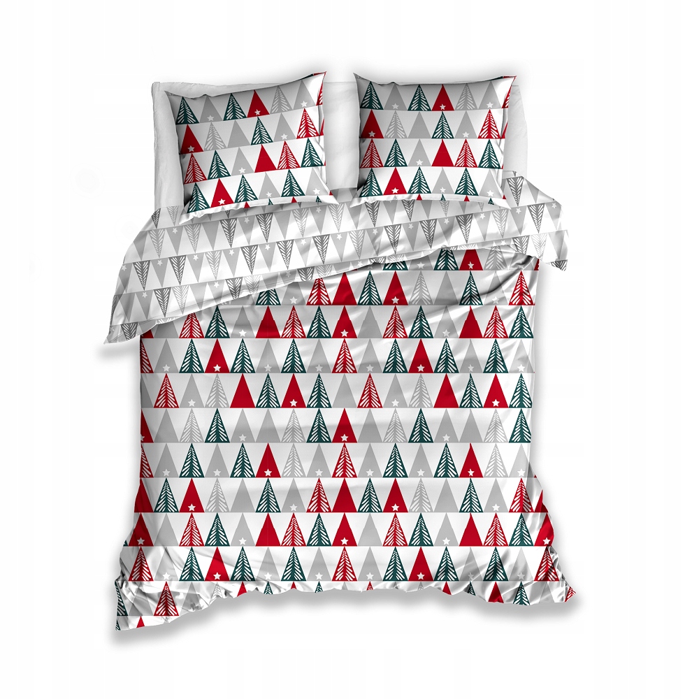 

Komplet pościeli świątecznej choinki biała 140x200