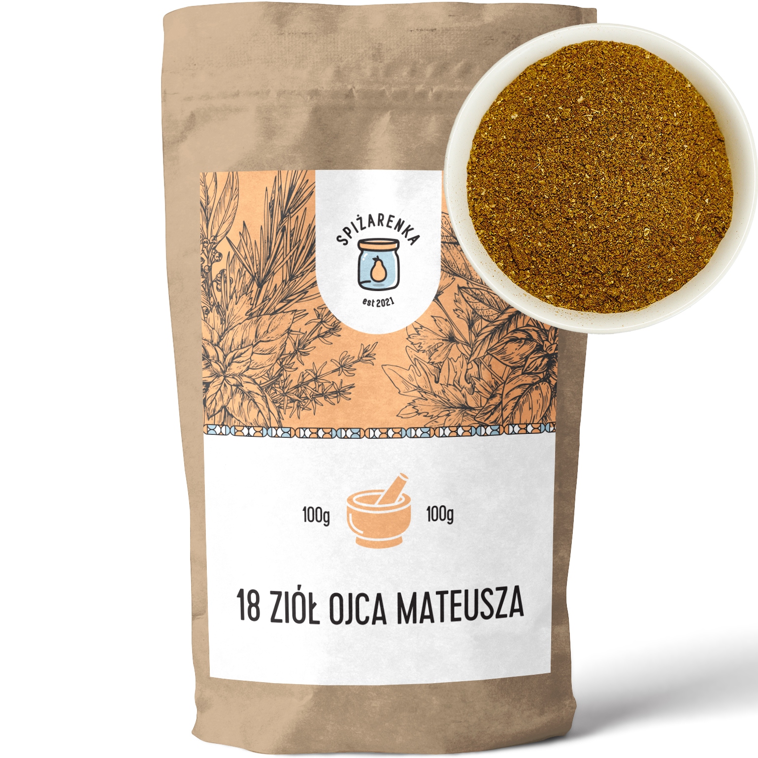 Levně 5x 18 Bylin Otce Matouše směs koření 100g Velký Balíček Spiżarenka