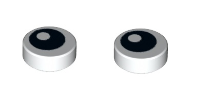 

Lego 1x1 Oko biały 98138pb007 WeDo 45300 -2 szt