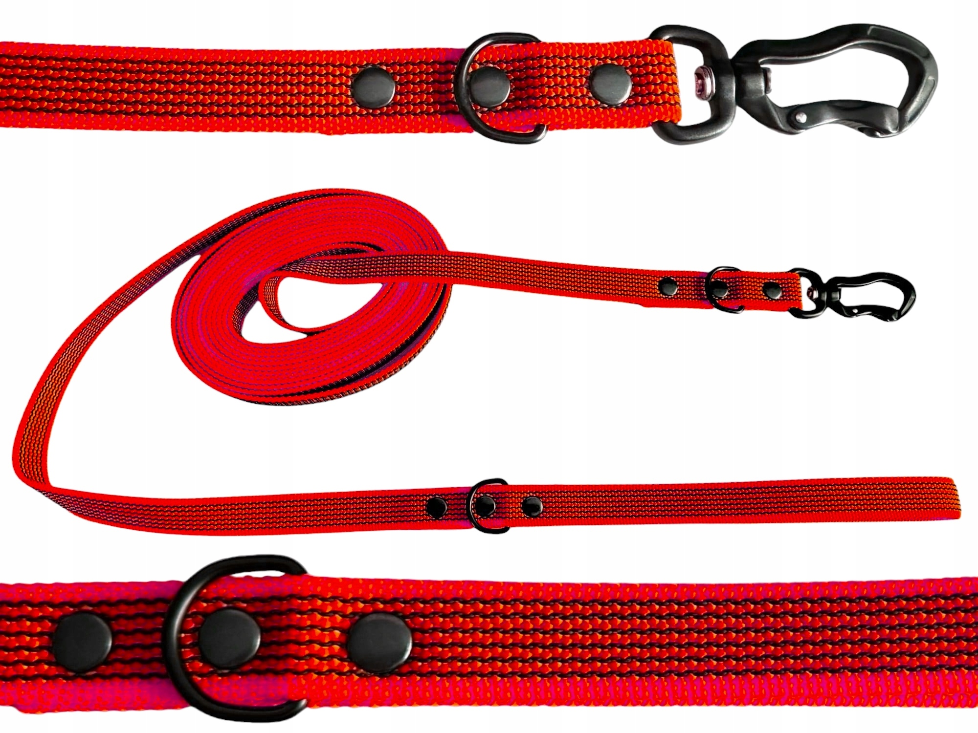 Vodítko Lanko Lonža Městská Pogumovaná Trvanlivá Silná Protiskluzová 7M 20MM