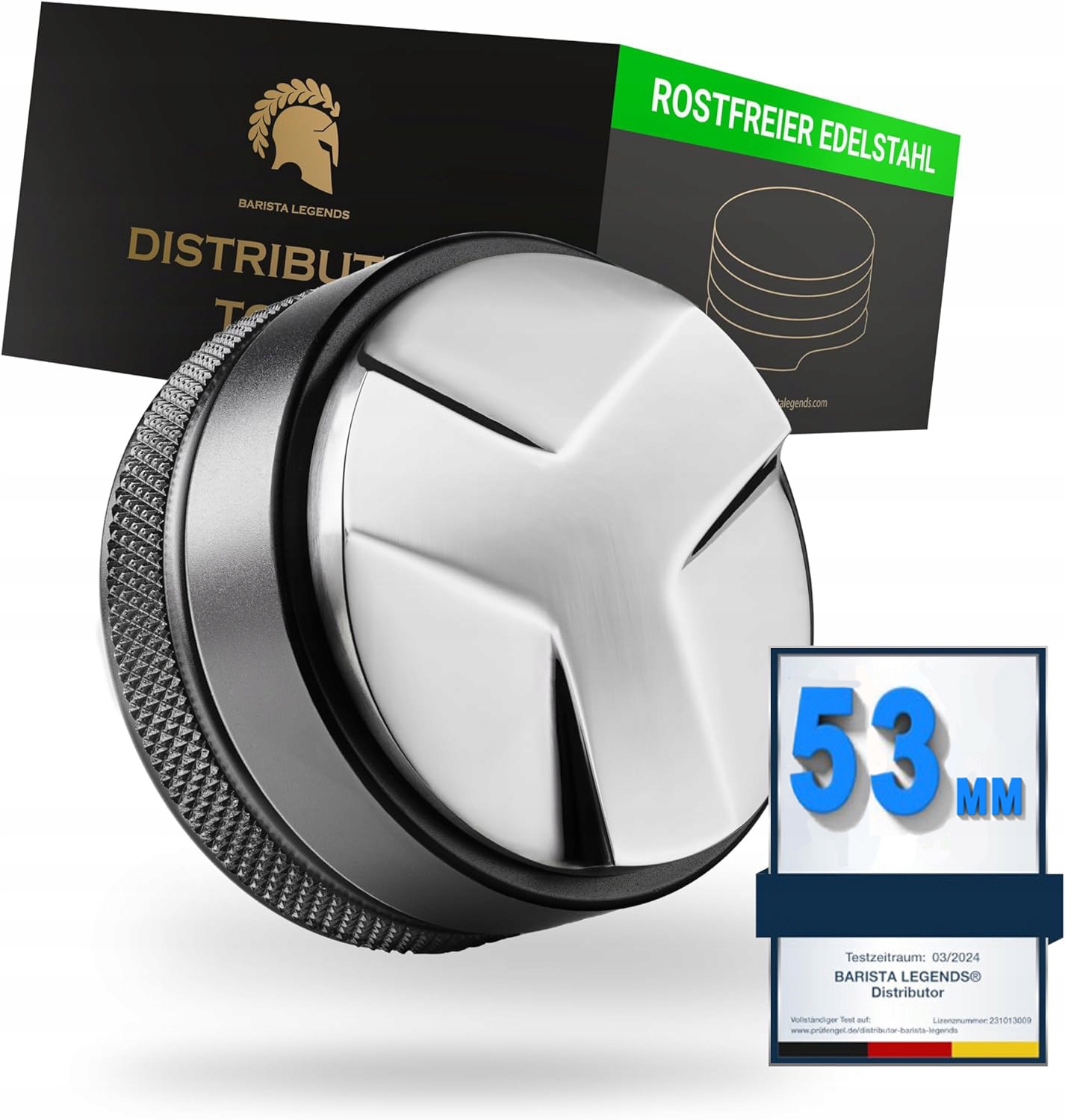 Dystrybutor Kawy Tamper Wstępny 53 mm Barista Legends