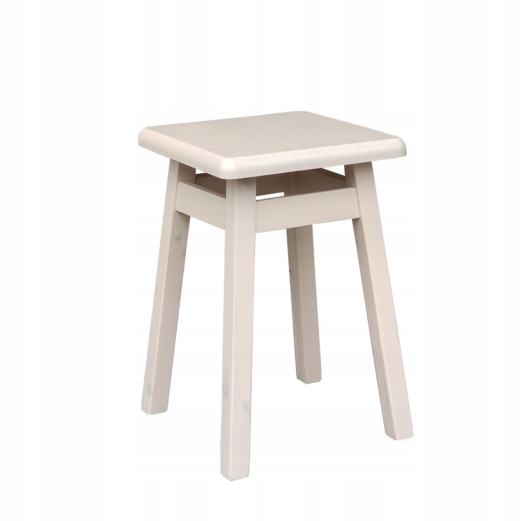 

Taboret Kuchenny Drewniany Prosty Beżowy