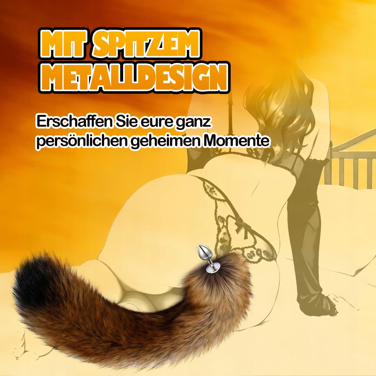 FOXTAIL Anal Plug with Tail for Women Men BDSM Cosplay Furry Toy — miniatura 5