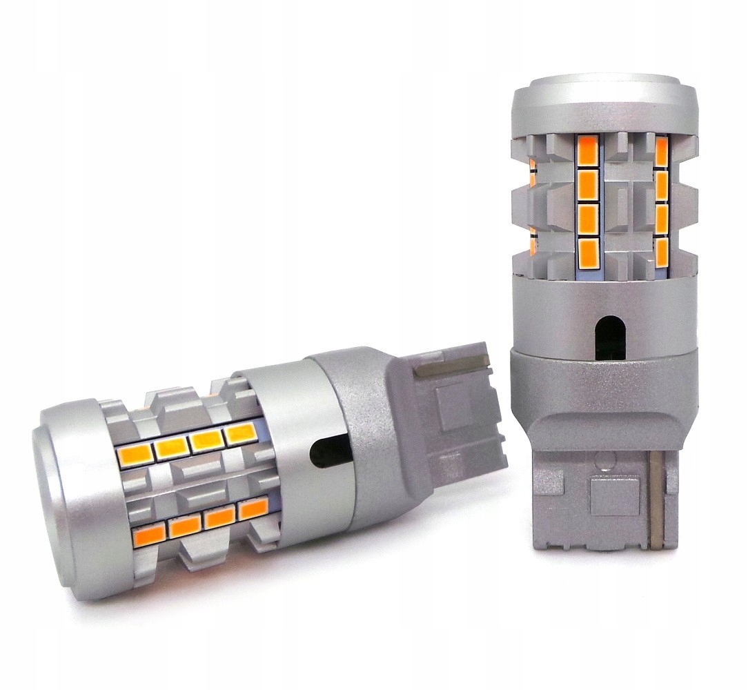 

żarówka Led W21W 7440 12-24V bez błędu pomarańcz