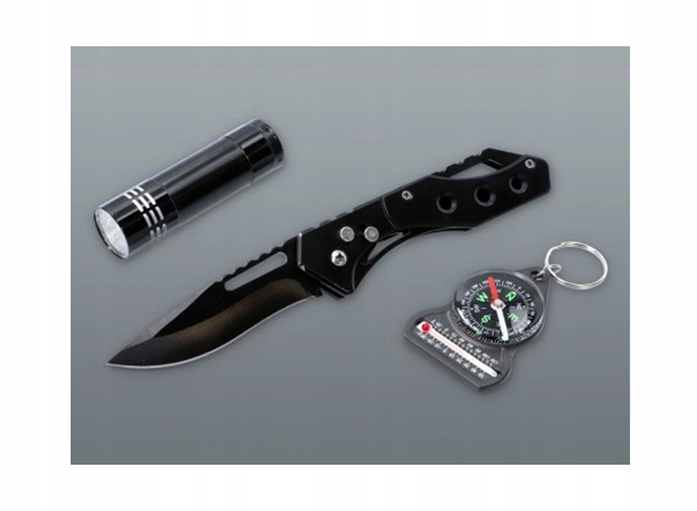 PREZENT ZESTAW SCYZORYK + KOMPAS + LATARKA D007 EAN (GTIN) 6040958236674