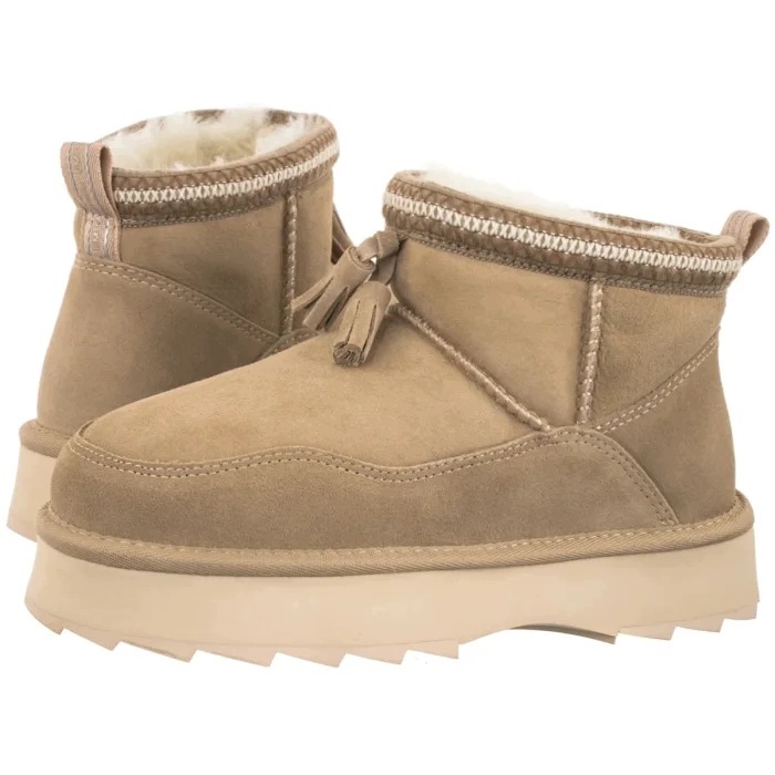 Buty Zimowe Damskie Botki Emu Australia Mim Sand W13335 Beżowe