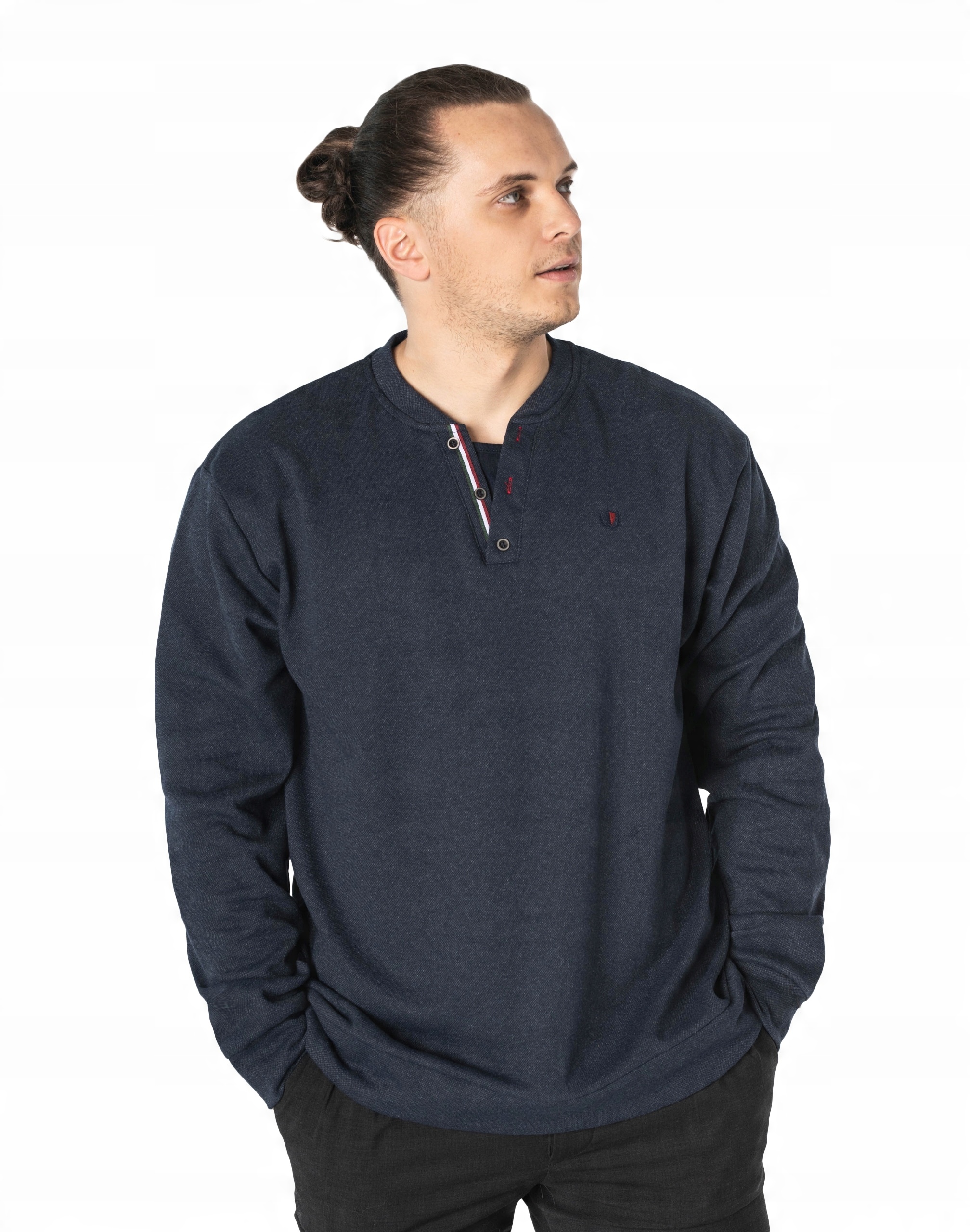 

Duży Cienki Sweter Męski Bluza Bawełna 1101-2 6XL