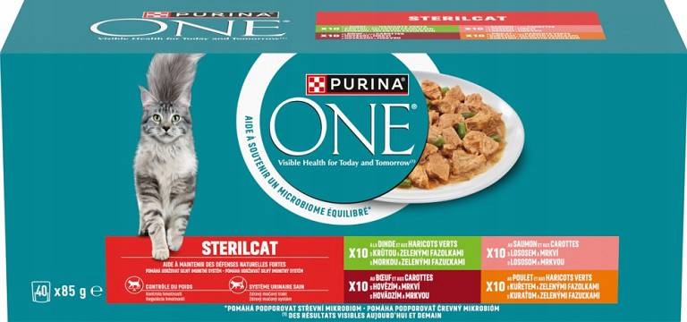 Purina One Sterilcat Karma Mokra Dla Kota Saszetki MIX Smaków 40x85g