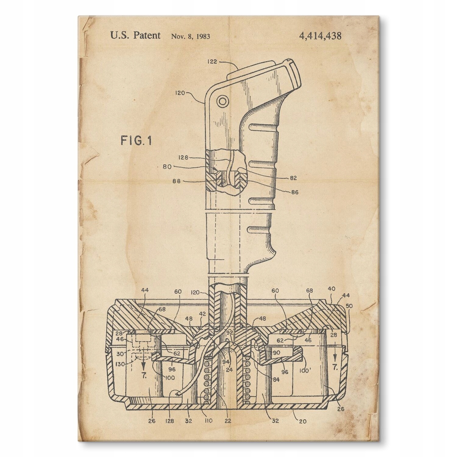 Kovový plakát Joystick Game Retro Šidítko Plech 30 x 42 cm Dárek
