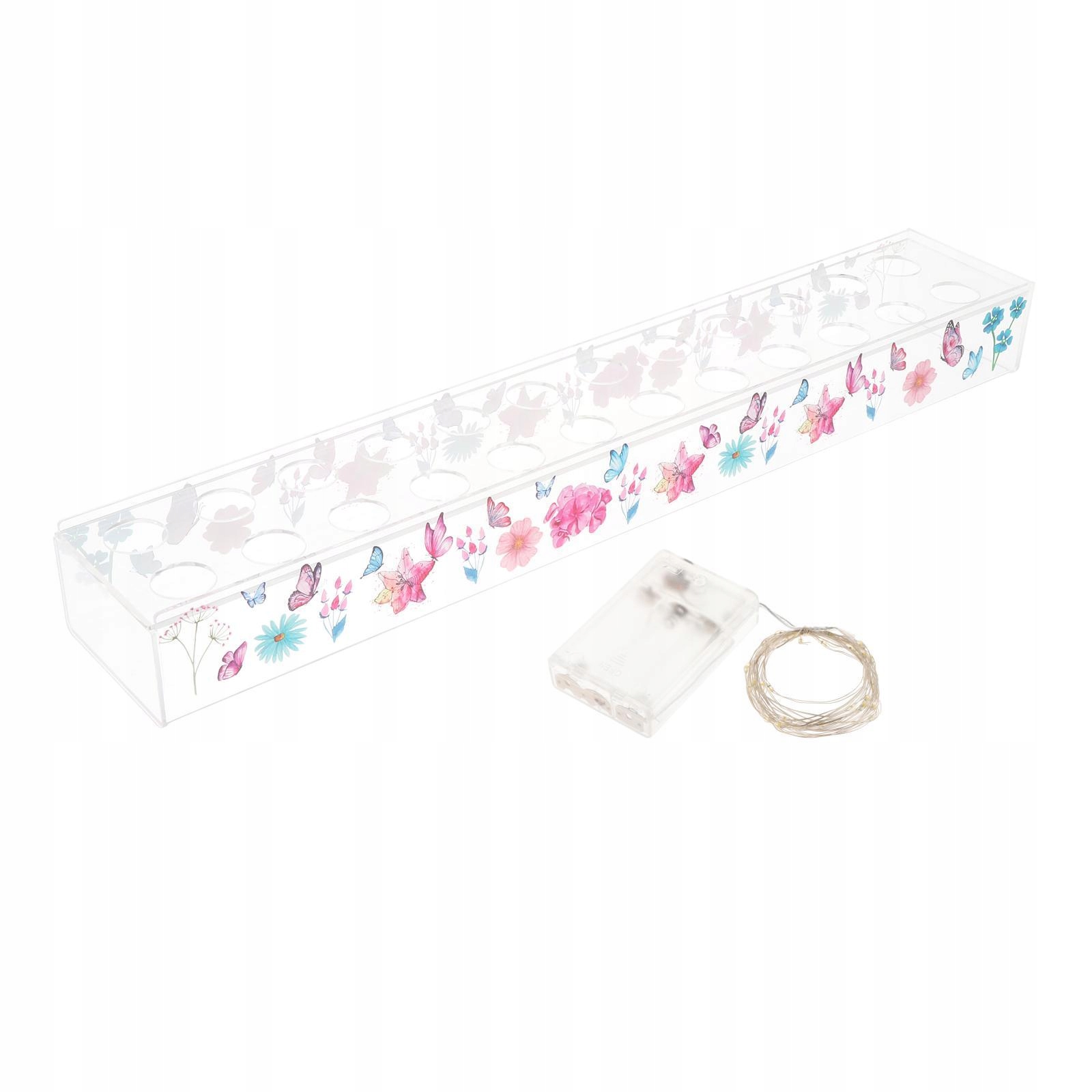 Wazon na kwiaty Akrylowy długi wazon 24 otwory ze Pojemność 1 l