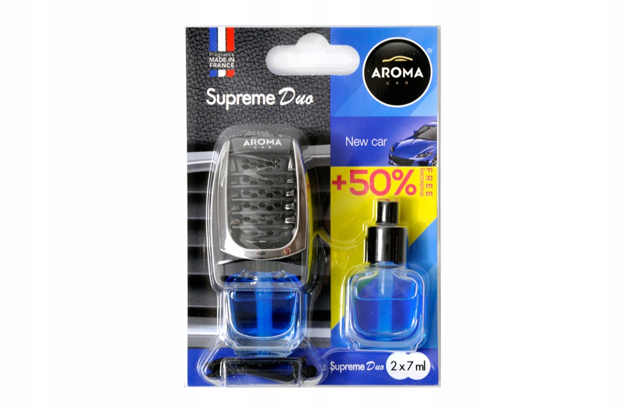 Aroma Supreme New Car zapach samochodowy w kratkę duo