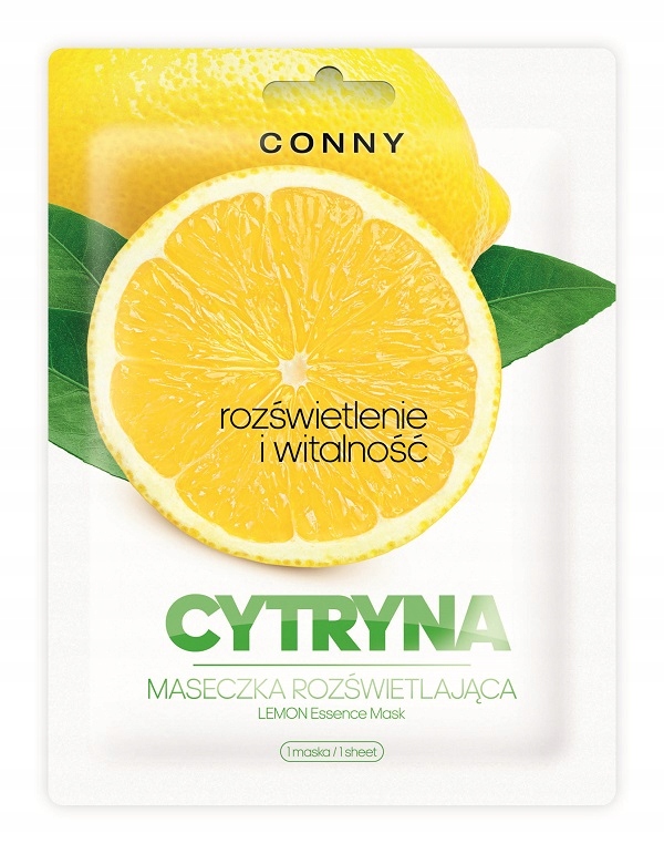 

Conny rozświetlająca maseczka w płachcie Cytryna