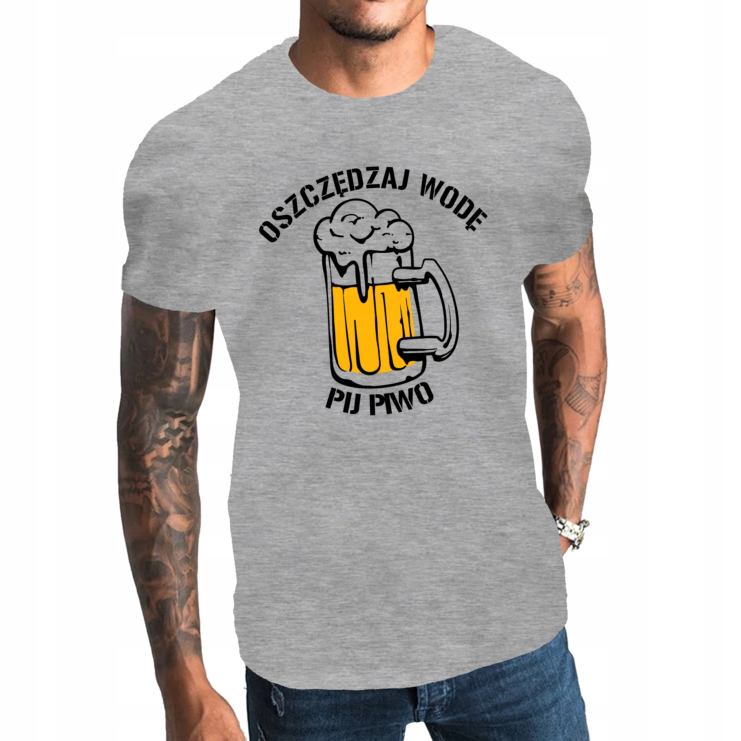 

Koszulka Męska śmieszna Pij Piwo XL