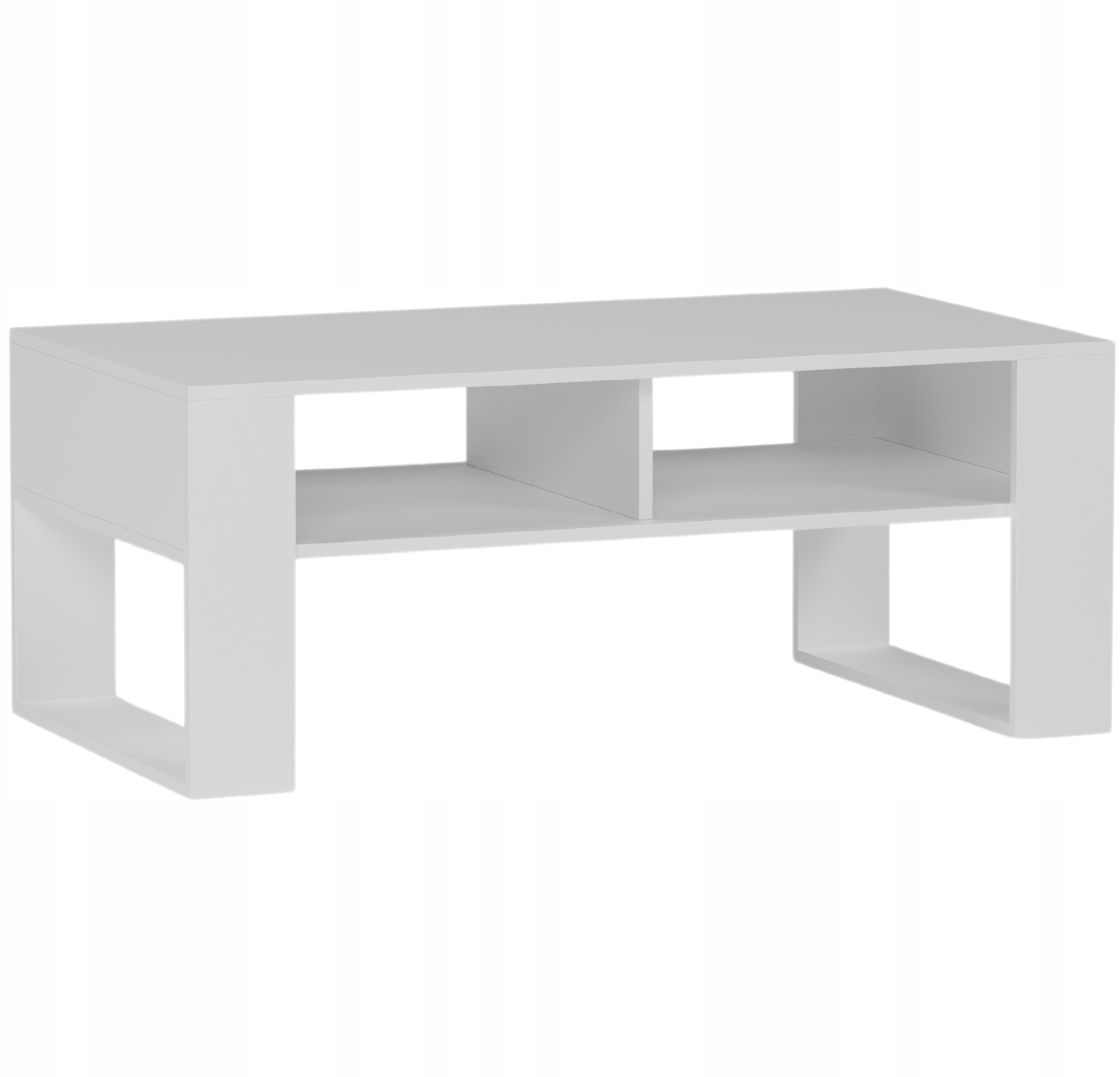 Meble Stolik kawowy ława półka biały 90x58x55cm produkt polski A-6