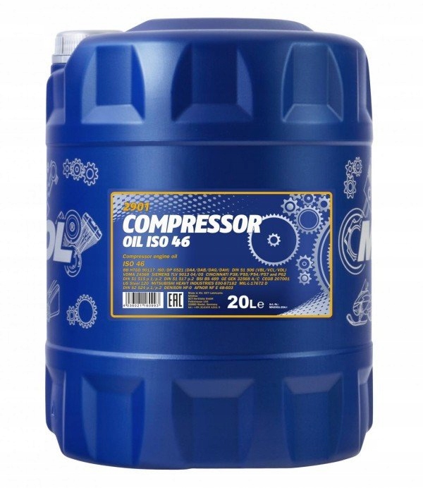 

Olej Sprężarkowy 2901 Mannol Compressor Iso 46 20L