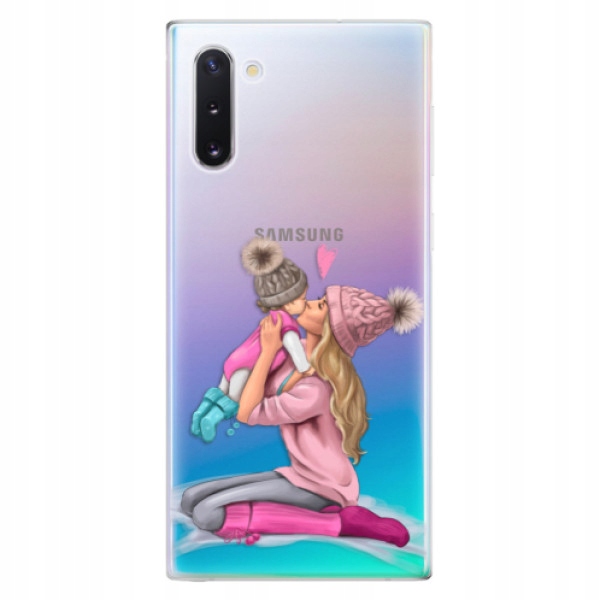 Etui silikonowe Kissing Mom Blond and Girl Samsung Galaxy Note 10