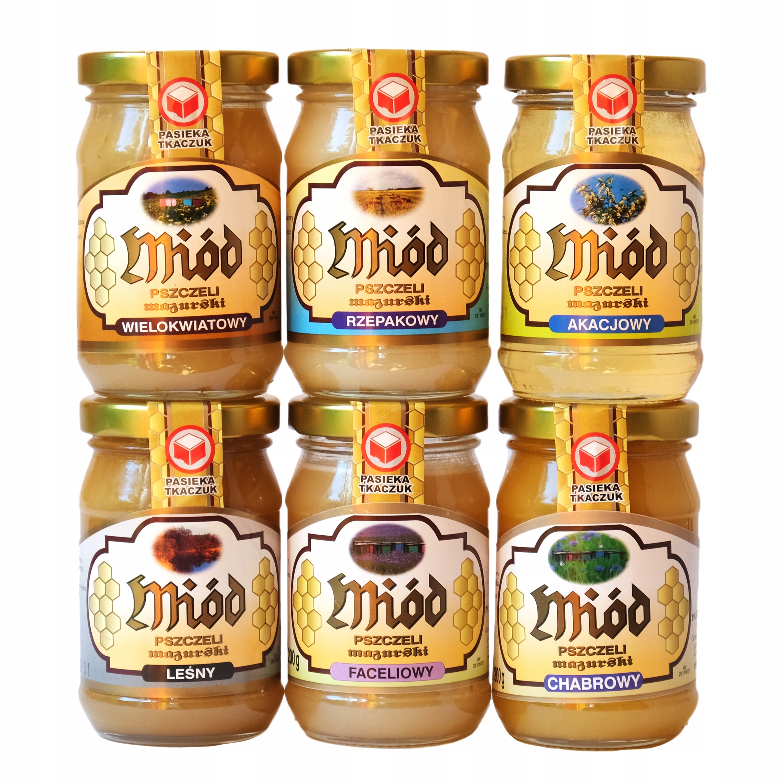 Levně Med Set 200G 6 Příchutí Polský dárek Pasieka Tkaczuk 2025