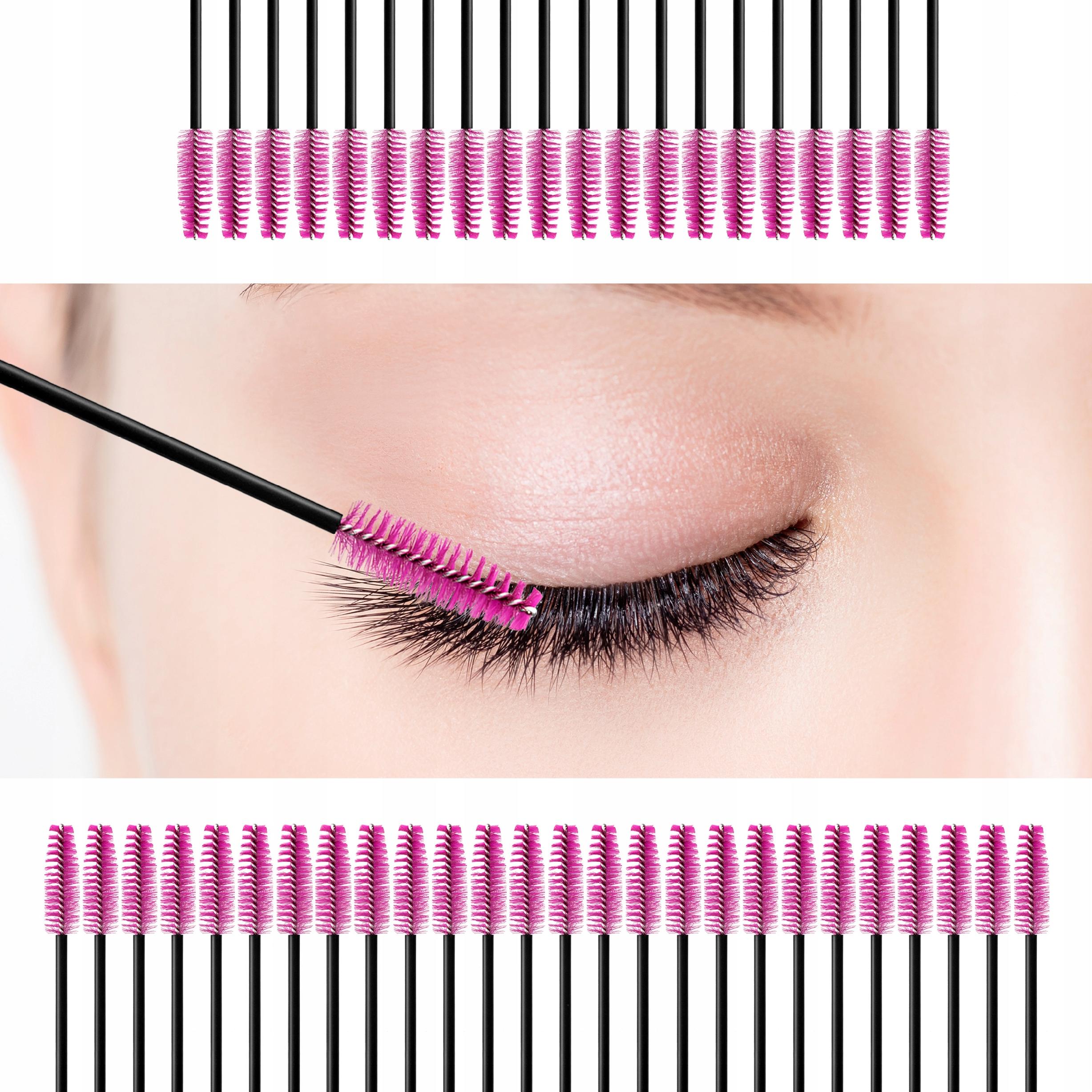 EYENESS Szczoteczka do rzęs Pink&Black 50szt