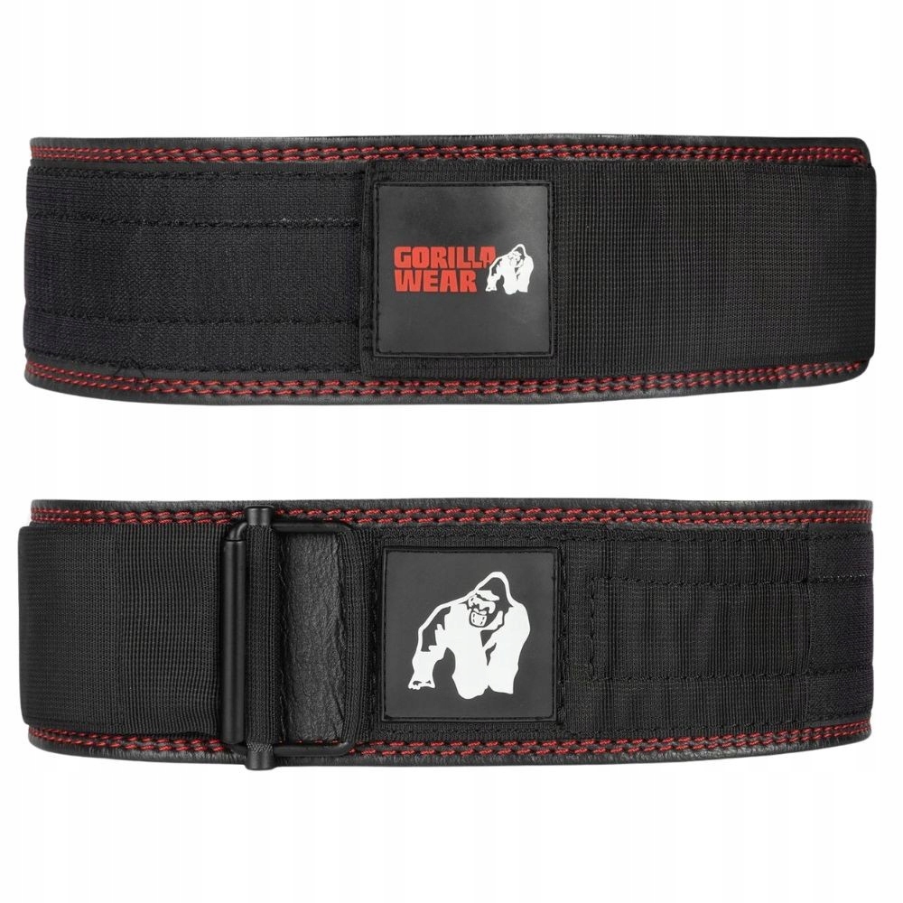 Kulturistický Pás Na Posilovnu, Kožený, Na Suchý Zip Gorilla Wear Premium