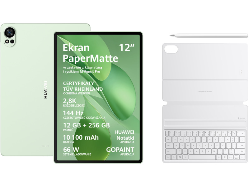 Tablet Huawei MatePad 12X 2025 12'' 12/256 Gb Zielony Rysik Klawiatura