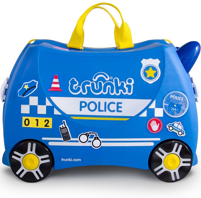 WALIZKA TRUNKI JEŻDŻĄCA WALIZECZKA RADIOWÓZ POLICE Kod producenta TRU-0323
