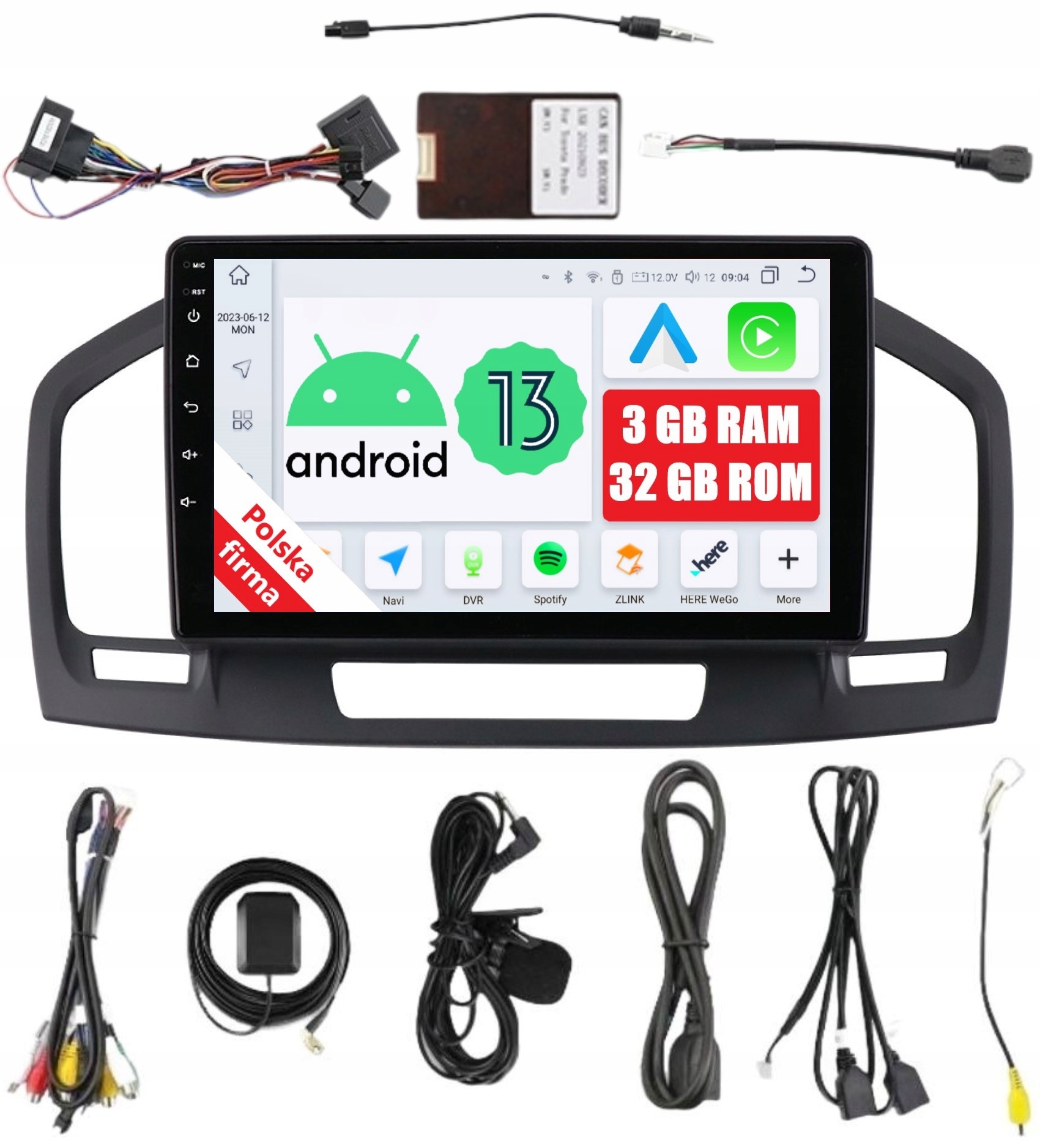 2DIN Rádiová Navigace Android Opel Insignia A Dsp Carplay 3/32 Gb