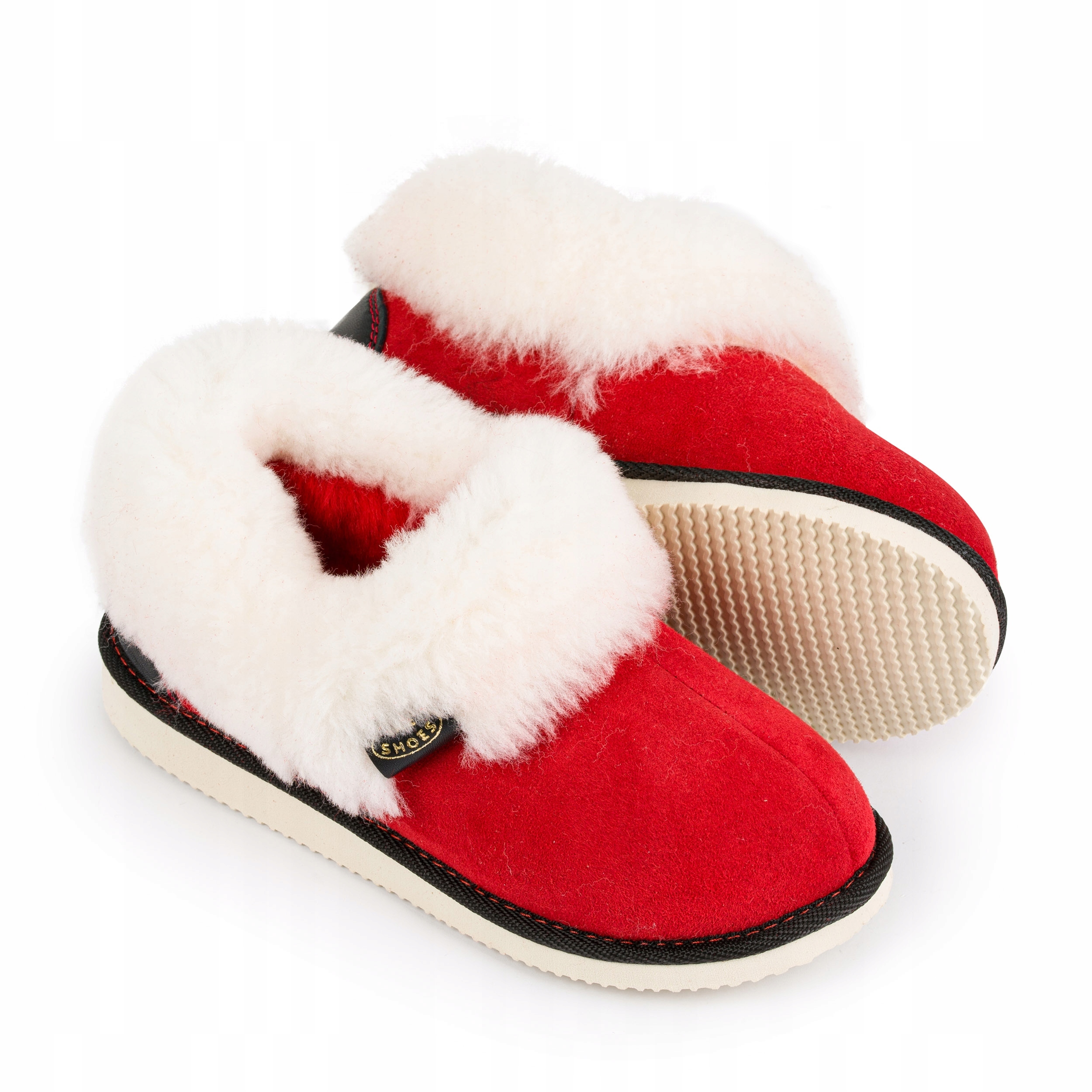 Pantofle z přírodní ovčí vlny, elegantní dárek od Mikuláše 37