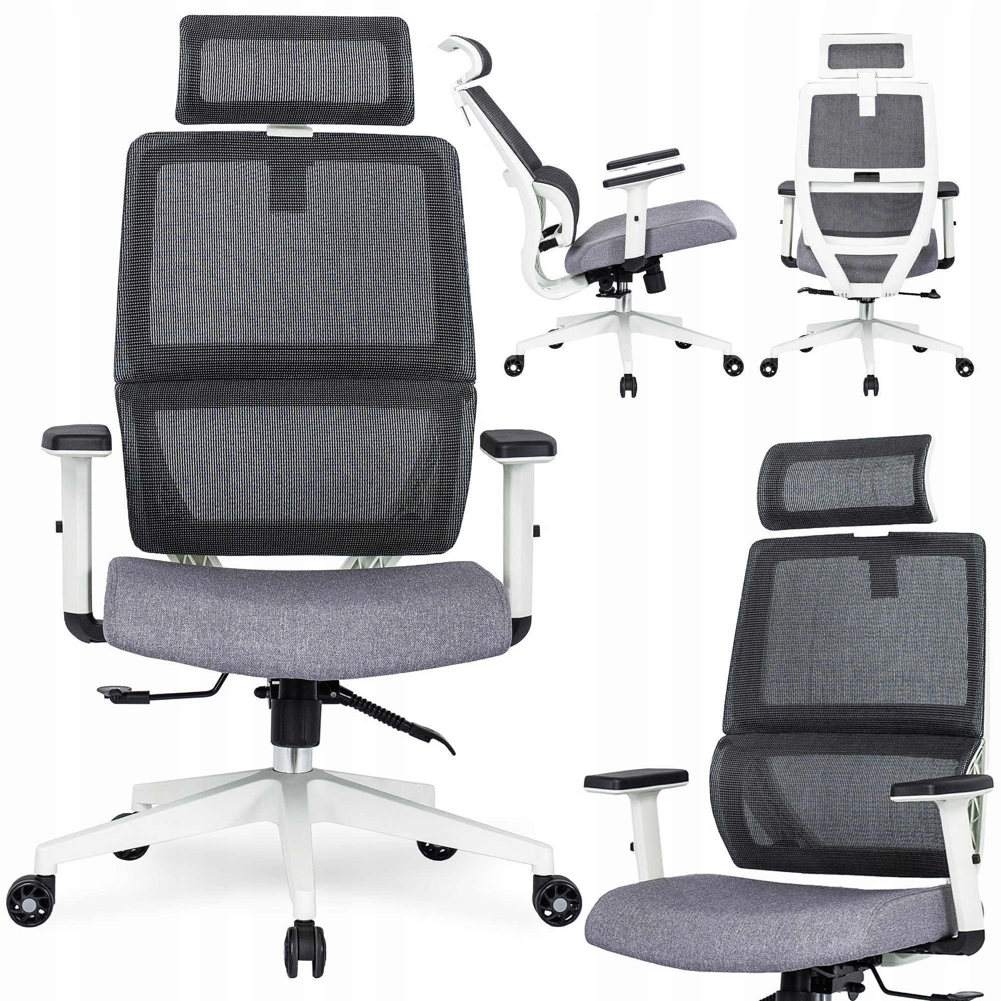 Kancelářská otočná židle Ergonomická Gaming Nastavitelná Černá Nicki