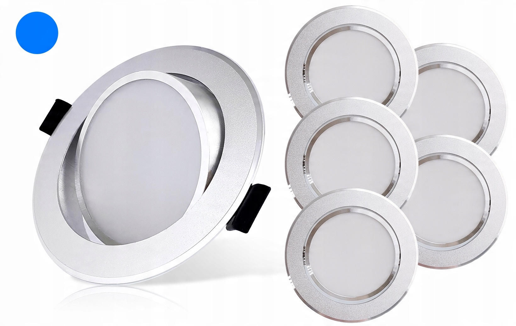 

5x Oprawa wpustowa oczko uchylne lampa Led 7W 26