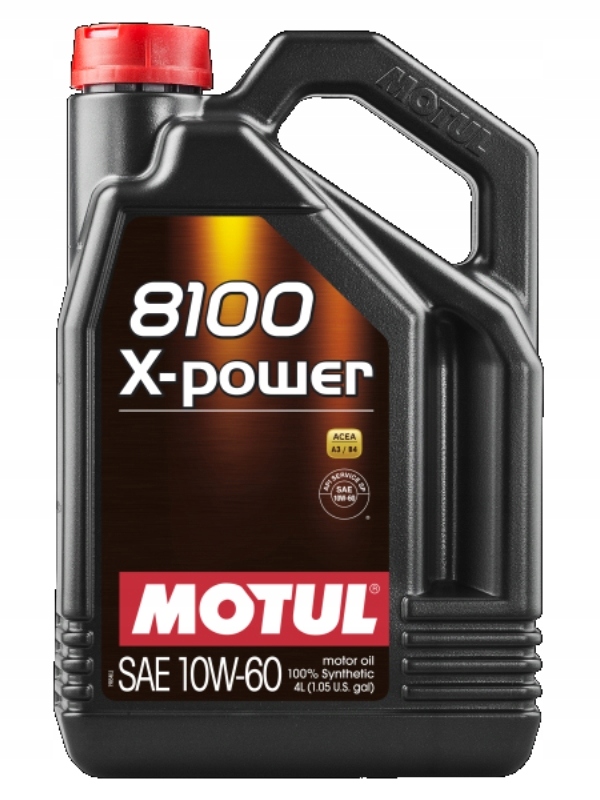 Olej Motul 10W60 4 L 8100 X-power Sn/cf A3/B4