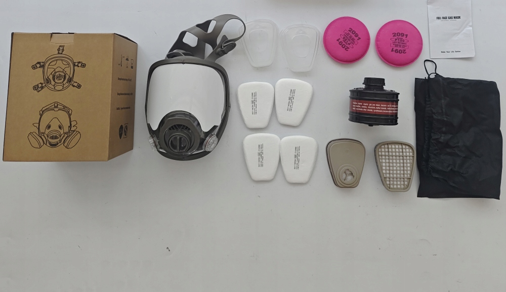 MASKA GAZOWA MASKA PEŁNA MASKA LAKIEROWA RESPIRATOR 6800 MASKA PRZECIWPYŁOWA Z FILTREM Typ pełnotwarzowa