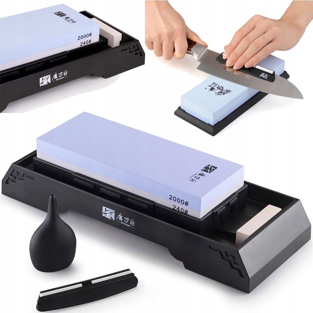 Brousek Kamenná oselička Kámen na ostření nožů 240/2000 TG8224 Taidea