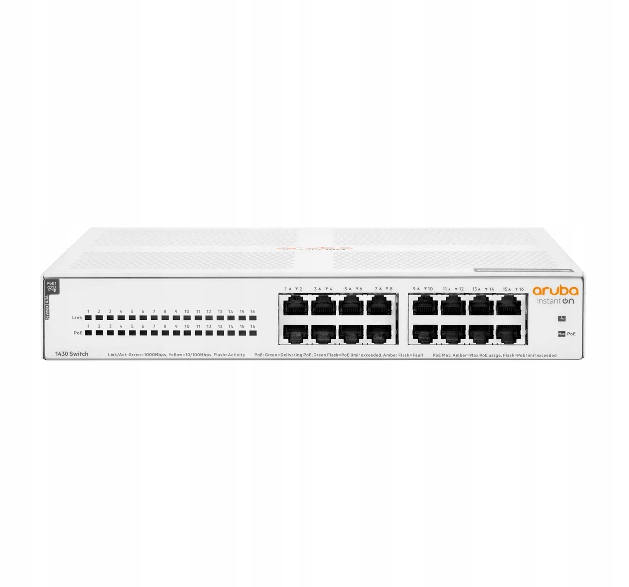 Hpe Aruba Instant On 1430 Unmanaged 16G PoE+ 124W Switch