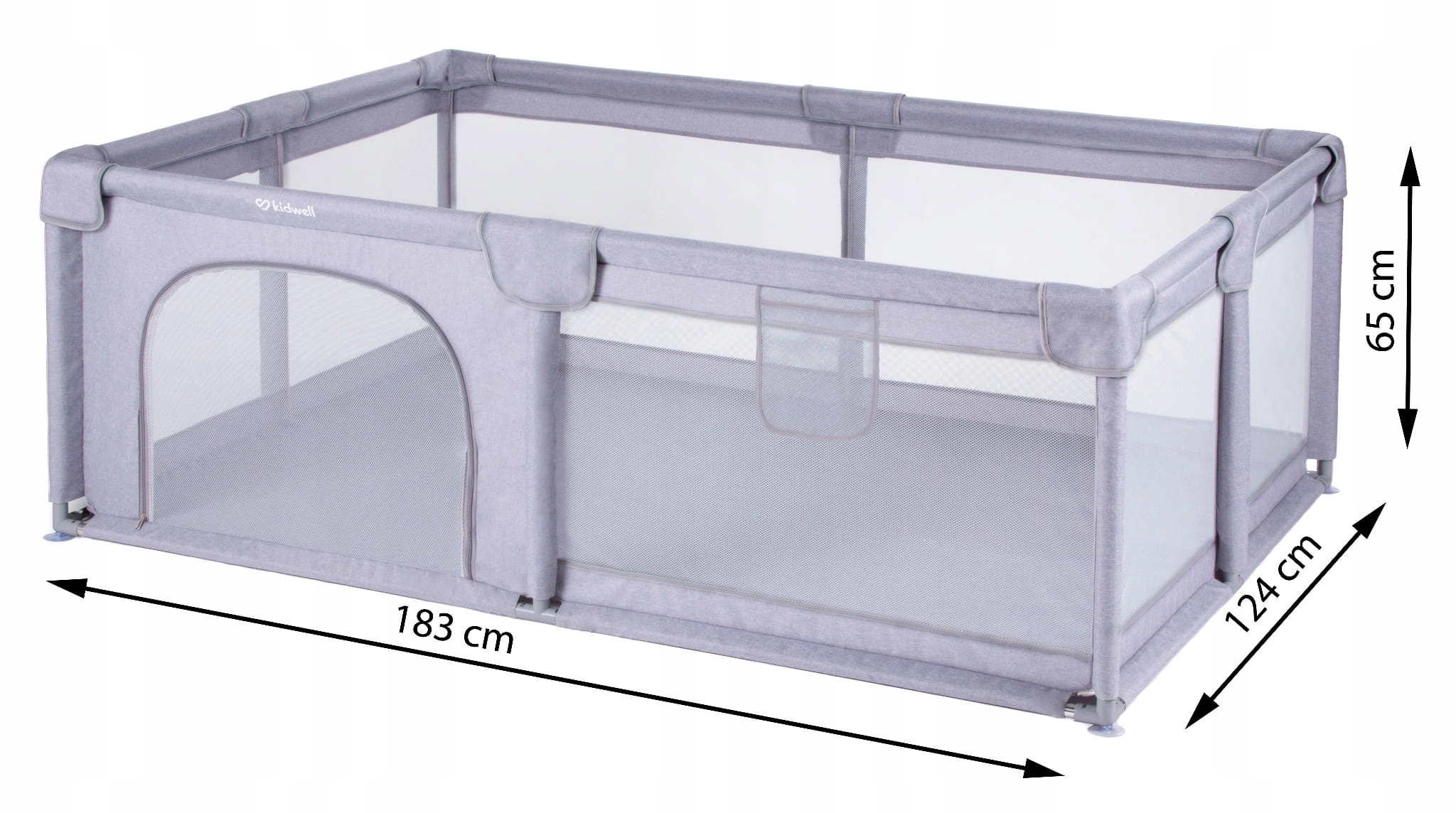 Kojec Kidwell KOMOFAN01A2 124 x 183 cm Długość 183 cm