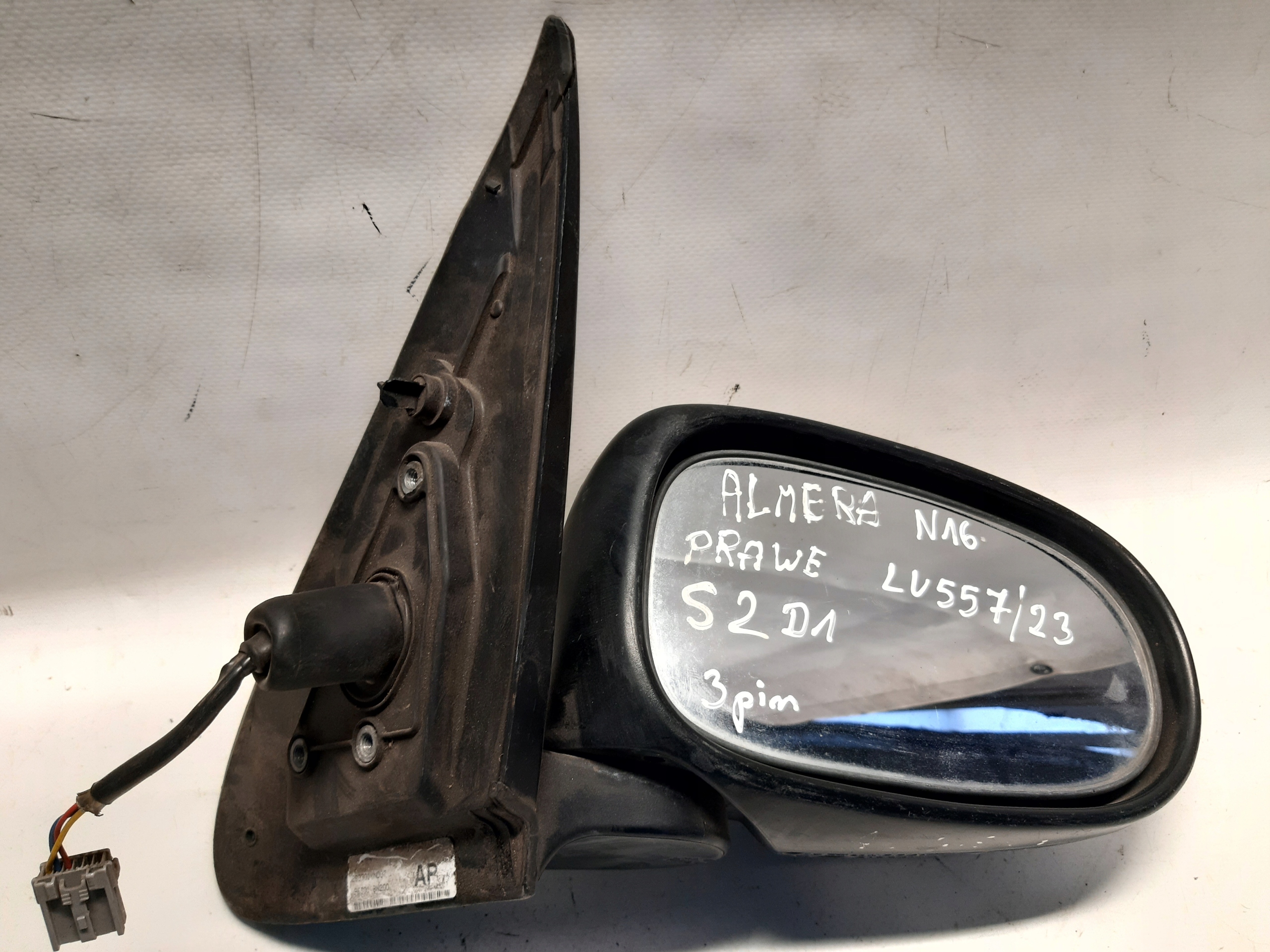 mirror right NISSAN ALMERA N16 electrics 3 PIN