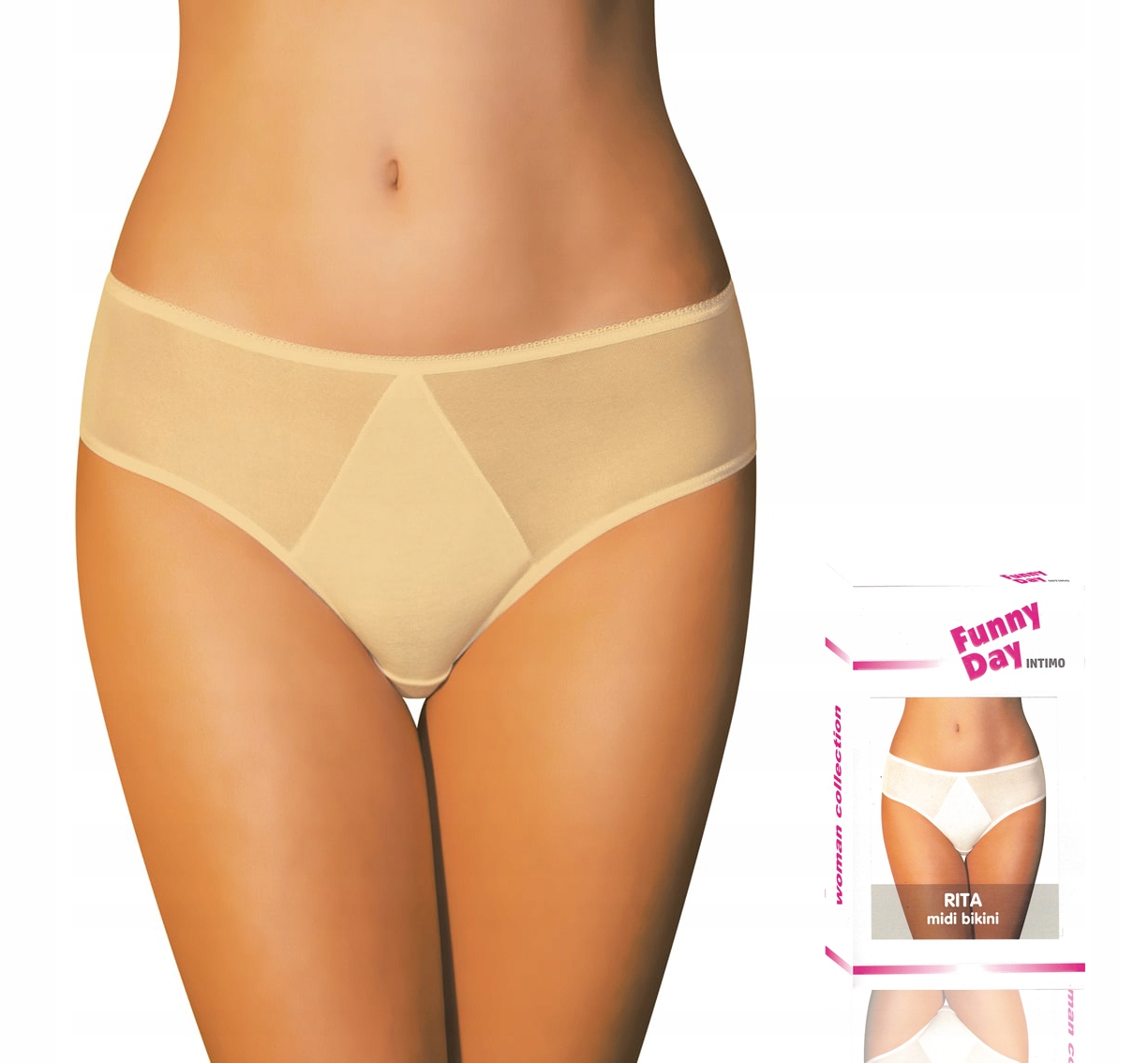 

Rita midi bikini Funny Day beżowe XL
