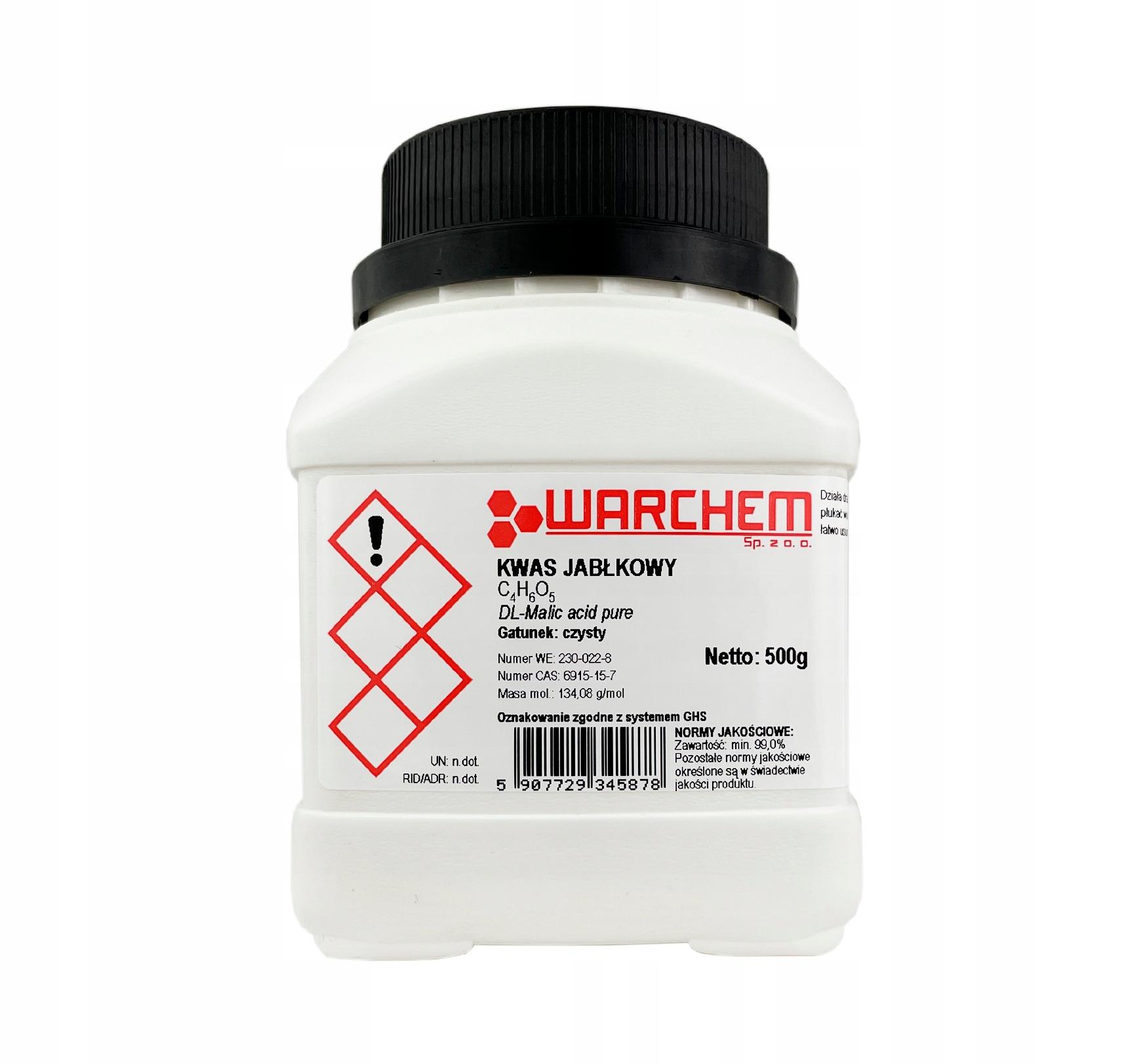 

Kwas Jabłkowy czysty 500g