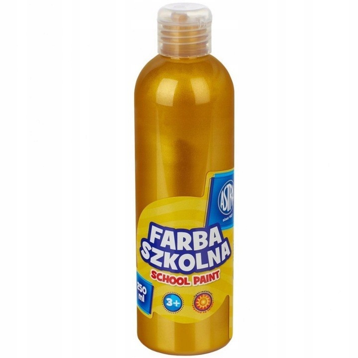 

Farba szkolna złota metaliczna 250 ml Astra