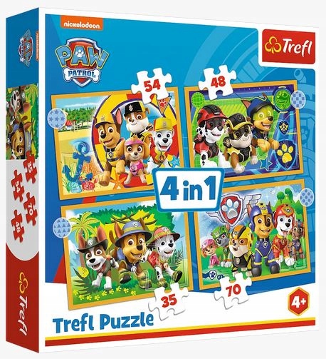 

Puzzle 4w1 Wakacyjny Psi Patrol 35/48/54/70 el.