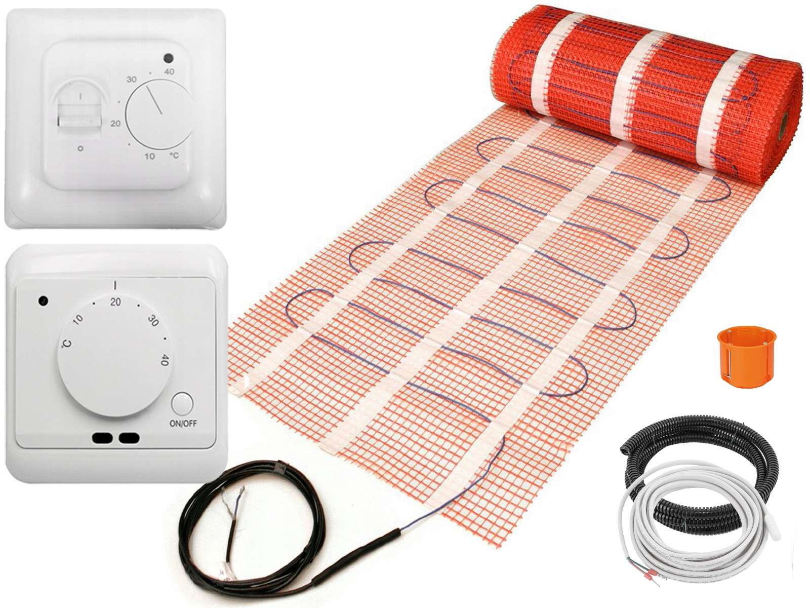 Sada vykurovacích podložiek pod dlaždice 15 m2 170 W/m2 Termostat Regulátor