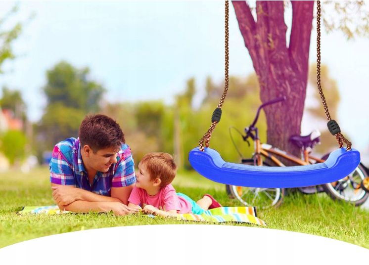 HUŚTAWKA PŁASKA PLASTIKOWA OGRODOWA DESKA MOCNA Wiek dziecka 3 lata +